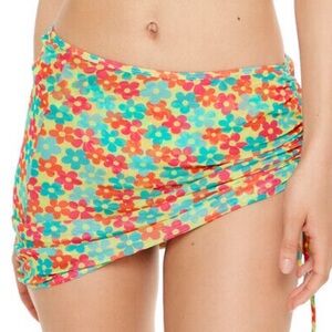 NWT Forever 21 Swim Cover up Sarong Sz M - Floral Print